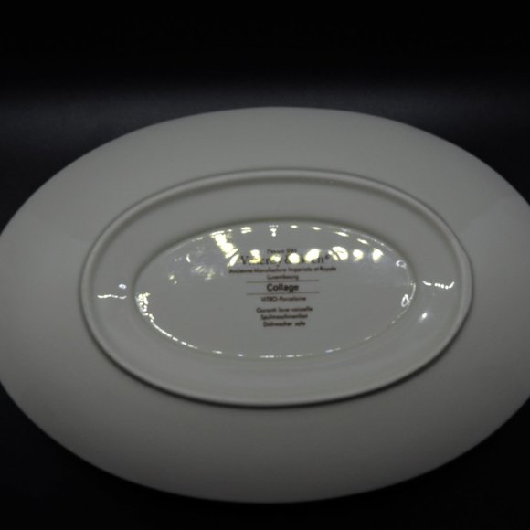 Villeroy & Boch VITRO-Porcelain Attached Gravy Dish Underplate Collage Pattern - Picture 6 of 10